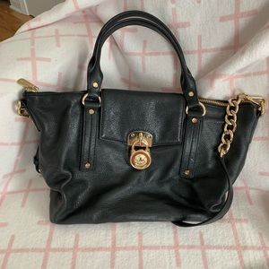 Michael Kors Black Hamilton Satchel